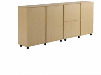 Flieks Stauraumschrank Aufbewahrungsschrank offene Fächer, frei kombinierbar, 222x34x95cm