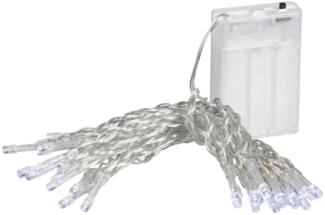 2x 30er LED Lichterkette Set Batteriekette Weihnachten Beleuchtung Deko weiß