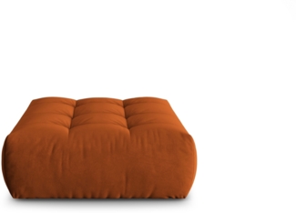 Micadoni Hocker Bloom 1-Sitzer Samt Terrakotta