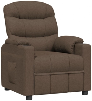 vidaXL Relaxsessel Braun Stoff 348074