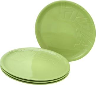 CreaTable Pizzateller Gourmet, Pizzateller 32 cm, 4-tlg, (4 St), Hochwertiges Design, Europäische Qualitätsproduktion