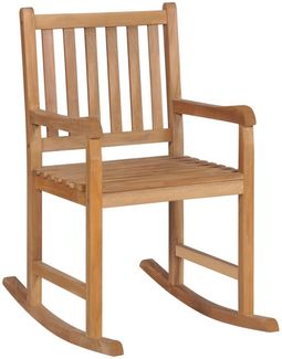 vidaXL Schaukelstuhl Massivholz Teak 44992
