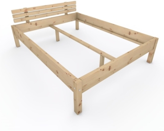 Zirbenbett "Zirben-Liesl" 160 x 210 cm Holzbett Massivholzbett Bett