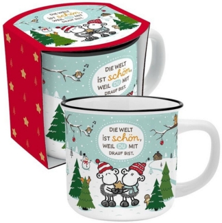 XL Kaffee Tasse Kaffeebecher 52cl Geschenk Weihnachtstasse Sheepworld WELT 74409