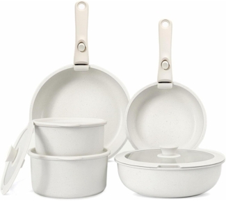 GiPP 11-teiliges Topfset abnehmbarer Griff antihaft Induktion Backofenfest