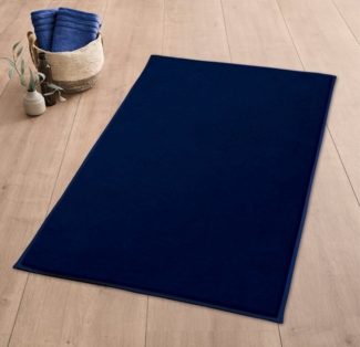 Kleine Wolke Badematte »Velvet«, Höhe 5 mm, rutschhemmend beschichtet, fußbodenheizungsgeeignet, Polyester, rechteckig, Badteppich, Uni Farben, Samt-Optik, leichter Schimmer