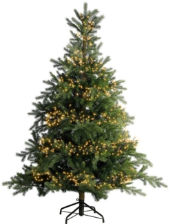 Lumineo LED-Lichterkette Lumineo Lichterkette Cluster 448 LED 3 m klassisch warm, schwarz, Dimmbar, Timer, Indoor, Outdoor