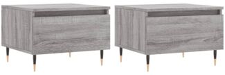Couchtische, Sofatische 2 Stk. Grau Sonoma 50x46x35 cm Holzwerkstoff