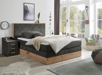 ED EXCITING DESIGN Boxspringbett Bellevue, inkl. Bettkasten, wahlweise mit Matratze und Topper