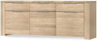 Sideboard Calvin 7 Eiche Sonoma 189 x 83 x 50 Anrichte Schrank Wohnzimmer