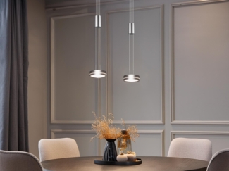 LED-Pendelleuchte, FRANKLIN, LED/9W 2-flammig Pendel-L 1. 500, B 550, Pendel Ø 14