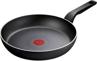 Tefal Recycled On Bratpfanne 28 cm, 100% recyceltes Aluminium, Antihaftbeschichtung, Induktion, Spülmaschinenfest, Schwarz, C2970632