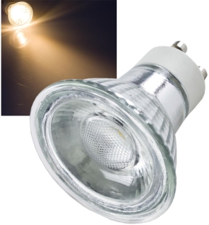 LED Strahler GU10 "H35 COB"3000k, 265lm, 230V/3W, warmweiß