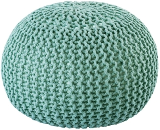 Pouf outdoor ø55cm Sitzpouf Terrasse Pool Garten mint - ocean wave