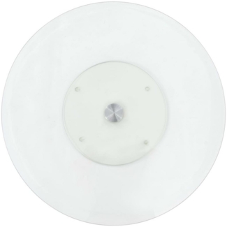 vidaXL Servierplatte Drehbar Transparent 60 cm Hartglas 249498
