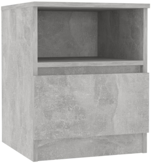 Nachttisch Nachtschrank Betongrau 40x40x50 cm Holzwerkstoff