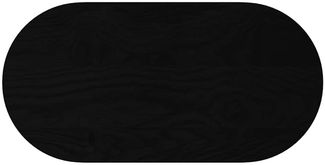vidaXL Tischplatte Dunkelbraun 80x40x4 cm Massivholz Eiche Oval 4009081