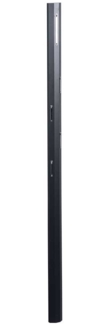 Garderobe Pan / Palo , Holzwerkstoff , Schwarz , 8 x 185 x 4 cm