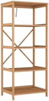Vicco Bücherregal Bambus 48.3x144 cm mit 5 Fächern, Novaro