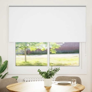 vidaXL Verdunkelungsrollo Weiß 160x150cm Stoffbreite 156,6cm Polyester 4011920