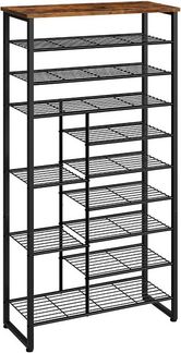 Hoobro Schuhregal, 10 Ebenen 172,5 cm, Schuhablage 27-30 Paar