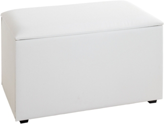 HAKU Möbel Sitztruhe, MDF, weiß, T 40 x B 65 x H 42 cm