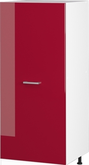 Vicco Hochschrank Bordeaux Hochglanz 60 cm mit großer Tür, R-Line