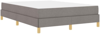 vidaXL Boxspringbett Taupe und Braun 140 x 190 cm 3398567