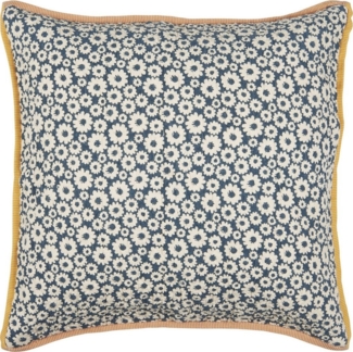 Ib Laursen - Kissenbezug Kissenhülle 50x50cm Cotton Petrol Blumenmuster 6894-60