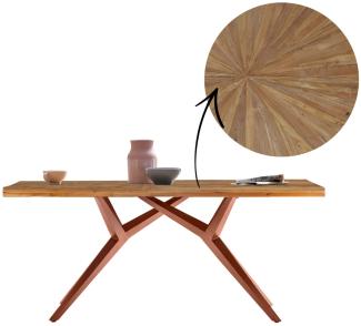 Tisch Tables & Co. Teak und Metall 240 x 100 x 76 cm Braun