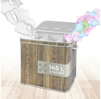 osoltus Wäschesortierer Camps Bay Wäschebox Wäschekorb 3 Fächer