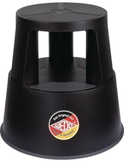 WEDO Rollhocker PP & TPE schwarz Höhe mit/ohne Belastung 420/428 mm Oberer-Ø 292 mm Unterer-Ø 424 mm