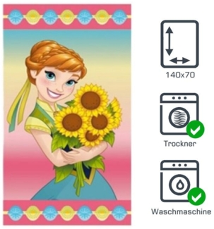Disney Die Eiskönigin Frozen Klassik Handtuch - Typ: Anna Sonnenblumen