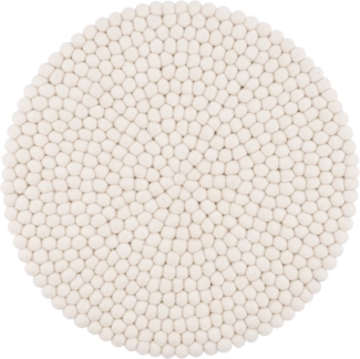 myfelt Stuhlkissen Filzkugel Sitzauflage ⌀ 36 cm, rund, schmutzabweisend, 100% reine Schurwolle