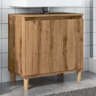 Waschbeckenunterschrank Artisan-Eiche 58 x 33 x 60 cm Holzwerkstoff