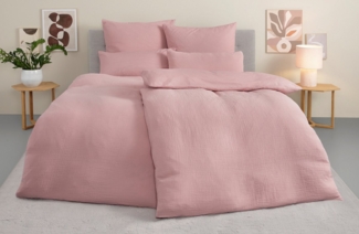 OTTO home Wendebettwäsche Sari3, Musselin, Renforcé, 2 teilig, NEUHEIT: aus 100% Baumwolle in weichem Musselin, Rückseite Renforcé