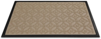 Wecon home Fußmatte Midnight Mosaic, rechteckig, Höhe: 4 mm, pflegeleicht, rutschfest, Ornamente, Innen & Außen, Schmutzfangmatte