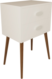 VCM Nachttisch Singol 920241 Weiß H. 70 x B. 45 x T. 30 cm