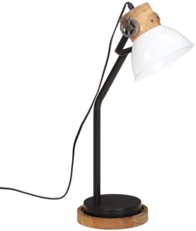 vidaXL Schreibtischlampe 25 W Weiß 18x18x60 cm E27 371952