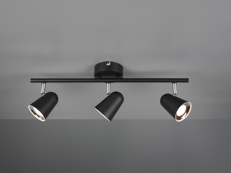LED Deckenstrahler TOULOUSE Schwarz 3-flammig, Breite 48cm