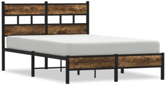 vidaXL Bettgestell ohne Matratze mit Kopfteil Sonoma-Eiche 120x190 cm 4017197