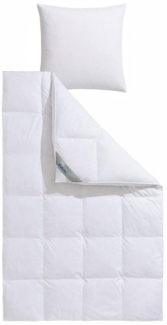 Balette Daunenbettdecke + Kopfkissen Lena, Füllung: 100% Federn, Bezug: Baumwolle, In zwei Wärmeklassen, in Größe 135x200 cm & 155x220 cm erhältlich!