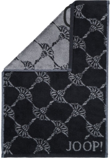 JOOP! Handtücher JOOP! Gästetuch Classic Cornflower 1611, 90 Schwarz/Anthraz, Baumwolle (1-St)