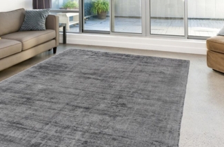 calo-deluxe Teppich Viteox 200, rechteckig, Höhe: 13 mm, Viskose, Kurzflor, Wohnzimmer