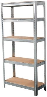VaGo Schwerlastregal Lagerregal Werkstattregal Kellerregal 75x30x150cm