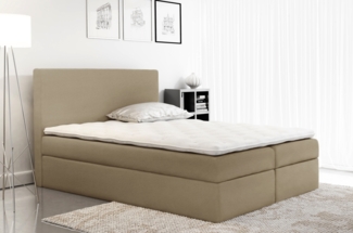 99rooms Mattia BoxspringbettVelours JASMINE Creme 140x200 cm