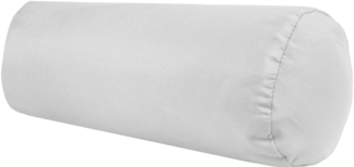 Bestlivings Nackenrolle 15x40cm ( BxL ) Bezug in der Farbe Hellgrau, in vielen vers. Farben