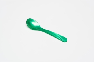 G.F. Heim Söhne Eierlöffel Acrylglas Perlmutt Optik Grün