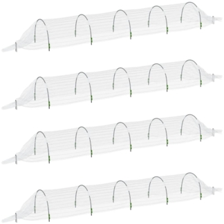 vidaXL Netztunnel 4 Stk. 1,5x5 m Fiberglas und PP 3281503
