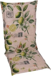 GO-DE Hochlehnerauflage, (Spar-Set, 2 St), Lemon sand - Maße BxLxH ca.: 50 cm x 120 cm x 7 cm